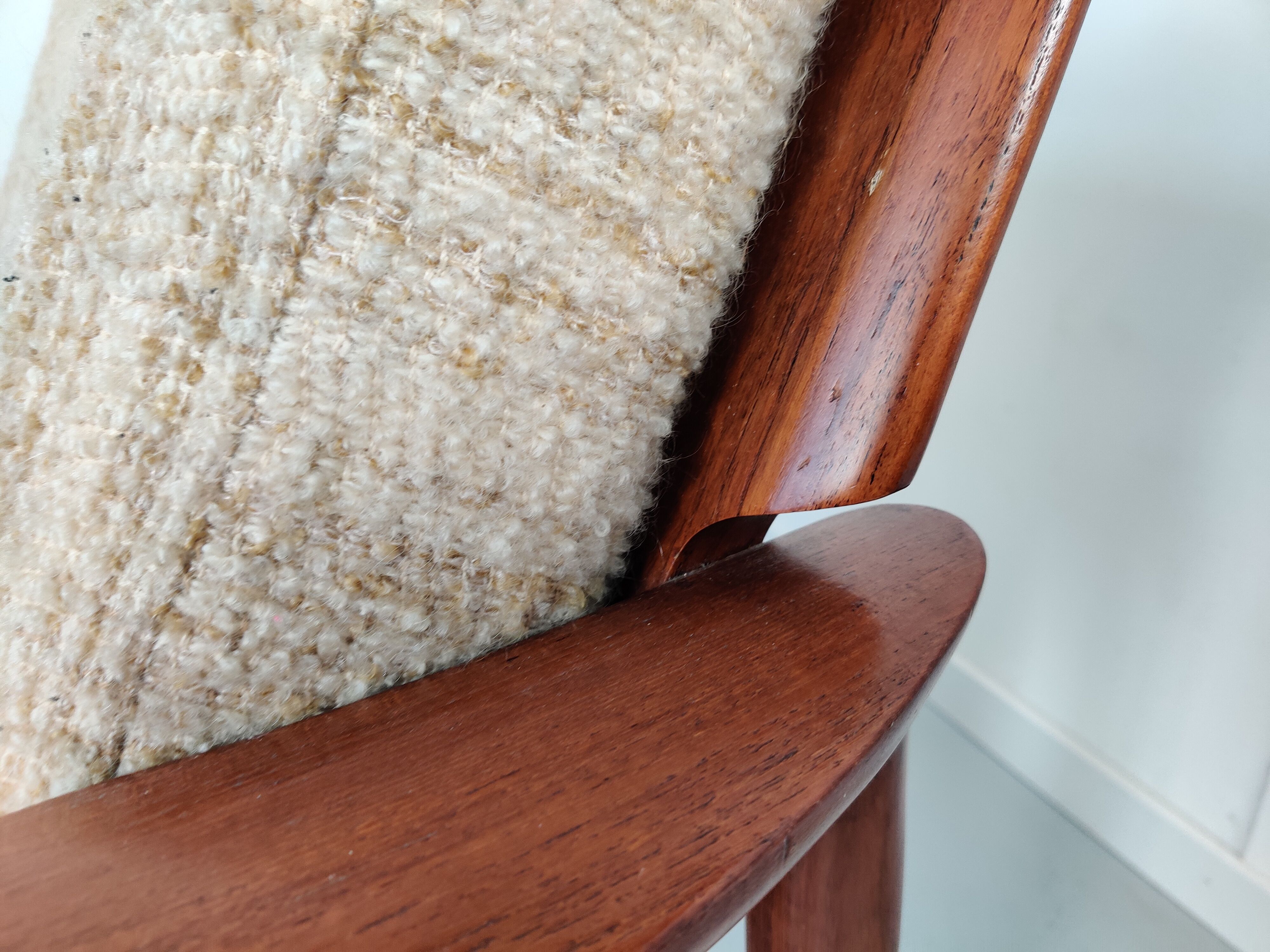Pair of Scandinavian teak armchairs, Denmark 60s