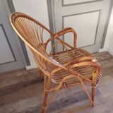 Rattan armchair
