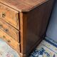 Antique Louis XV style chest of drawers in solid oak.