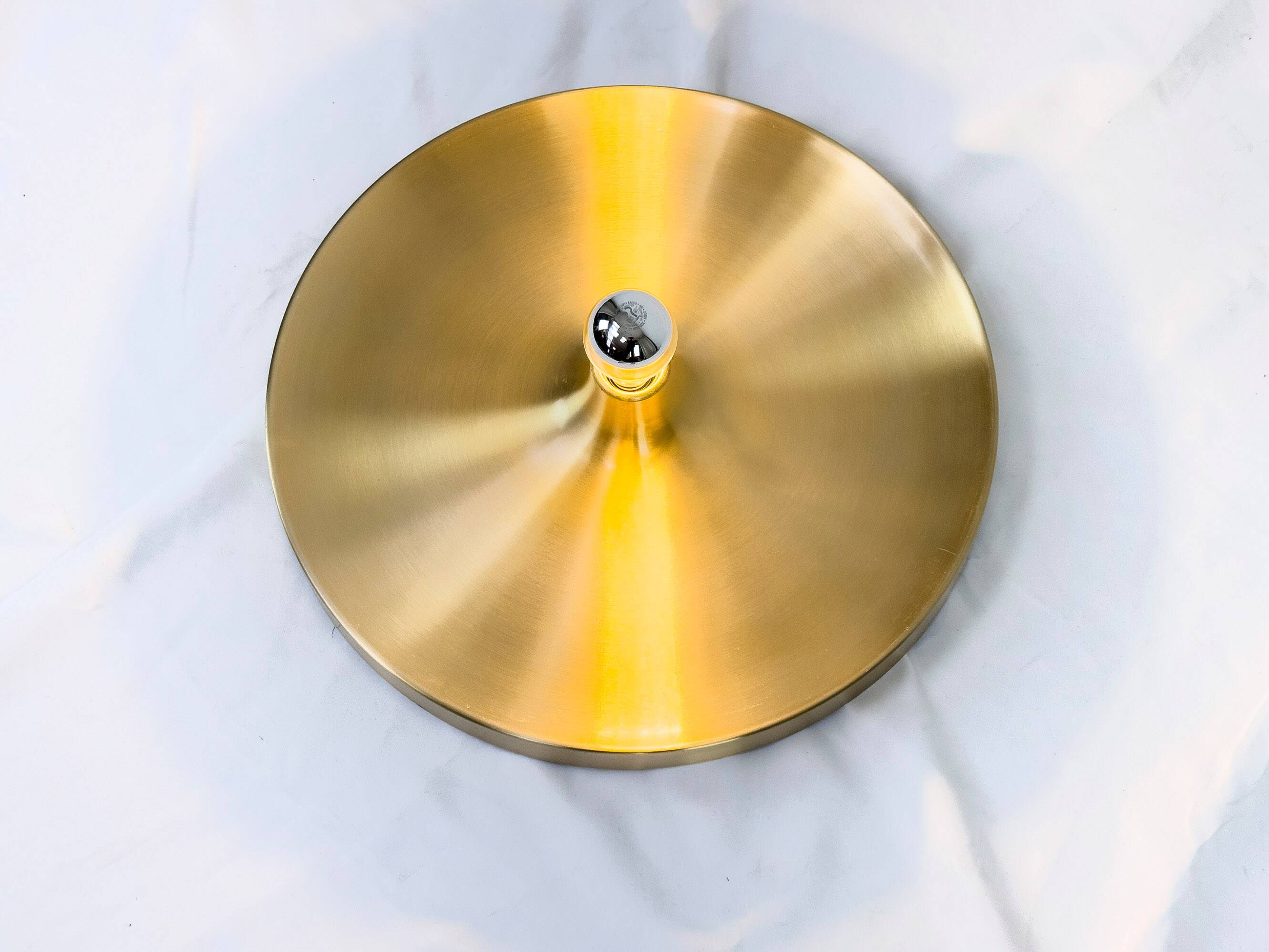 Space Age Brass Wall Sconce from Honsel, 1960s