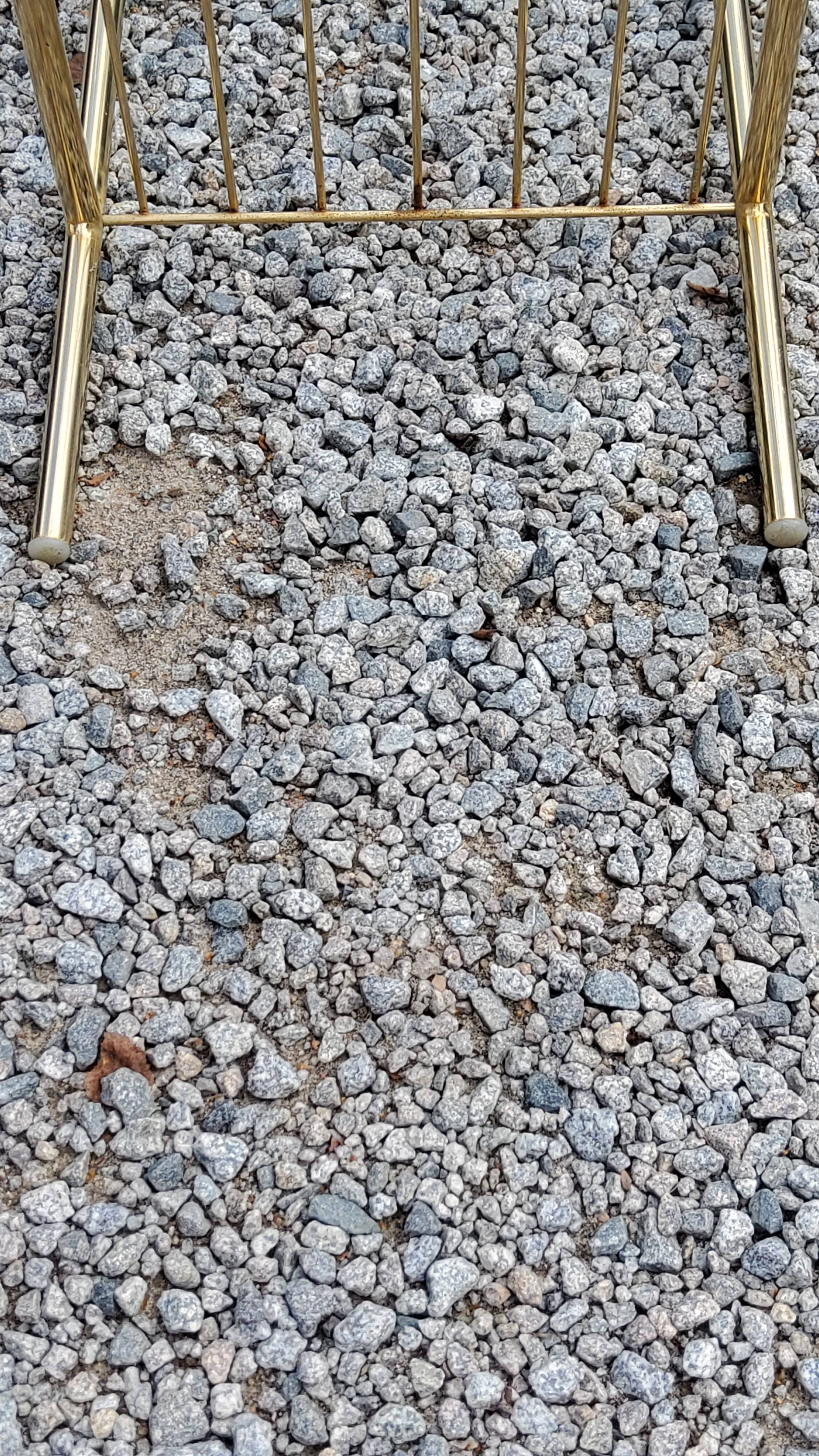 Coffee table from the 60s top glass base metal gilded