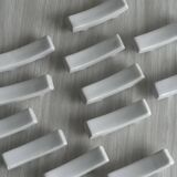 Set of white porcelain chopstick holders