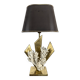 Lampe en laiton et corail de Christian Nowaczyk et Daniel Chassin