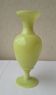 Yellow opaline vase