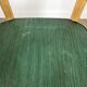 Lot of 6 chairs bistro green wood 50s