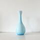 Large Italian vase in turquoise opaline from the 1960s.