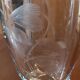 Vase en cristal taillé décor de poissons