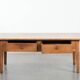 Fantastic antique French coffee table made of fruitwood with two drawers