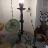 Wrought iron lamp to pose