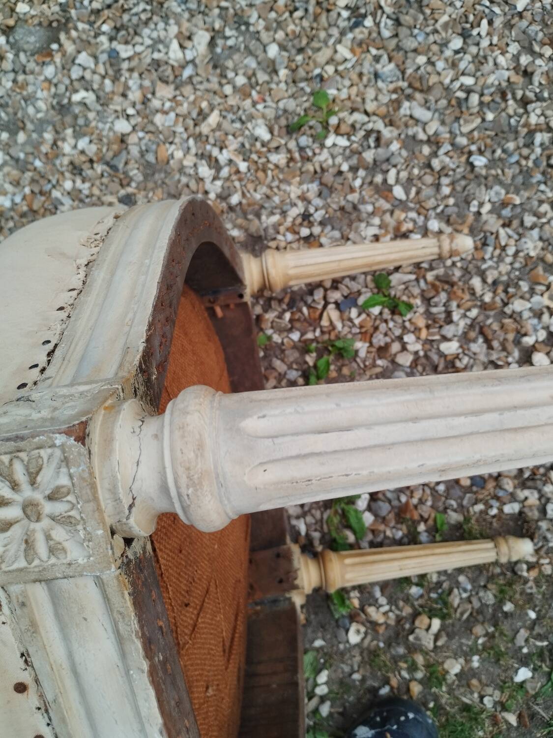Antique armchair in Louis XVI style, 19th century.