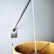 Large Sisal Shade Wall Lamp With Metal Arm, Sweden 1960S