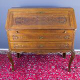 Louis XV style carved oak secretary 1930s