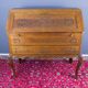 Louis XV style carved oak secretary 1930s