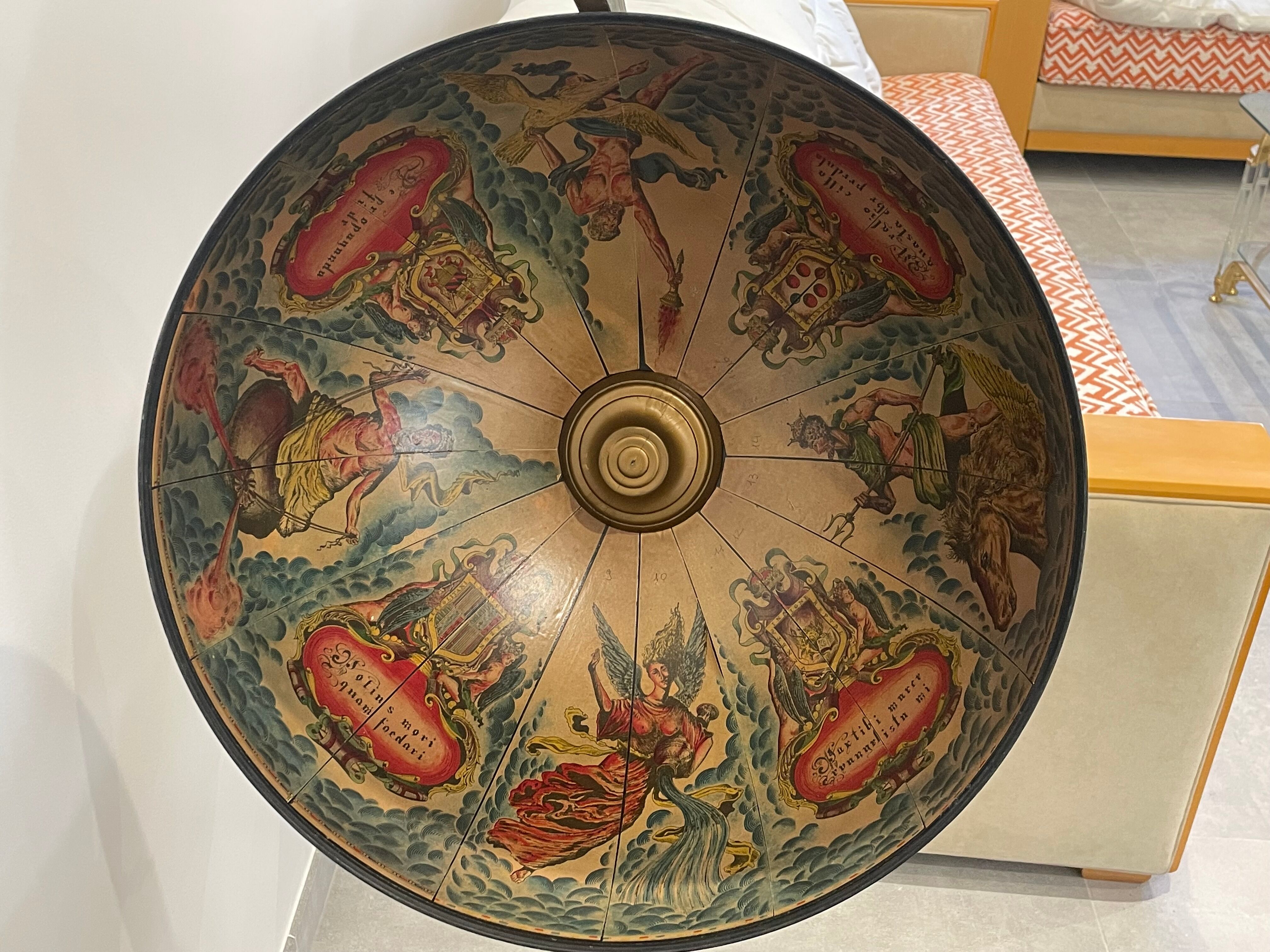 Vintage world map bar, globe