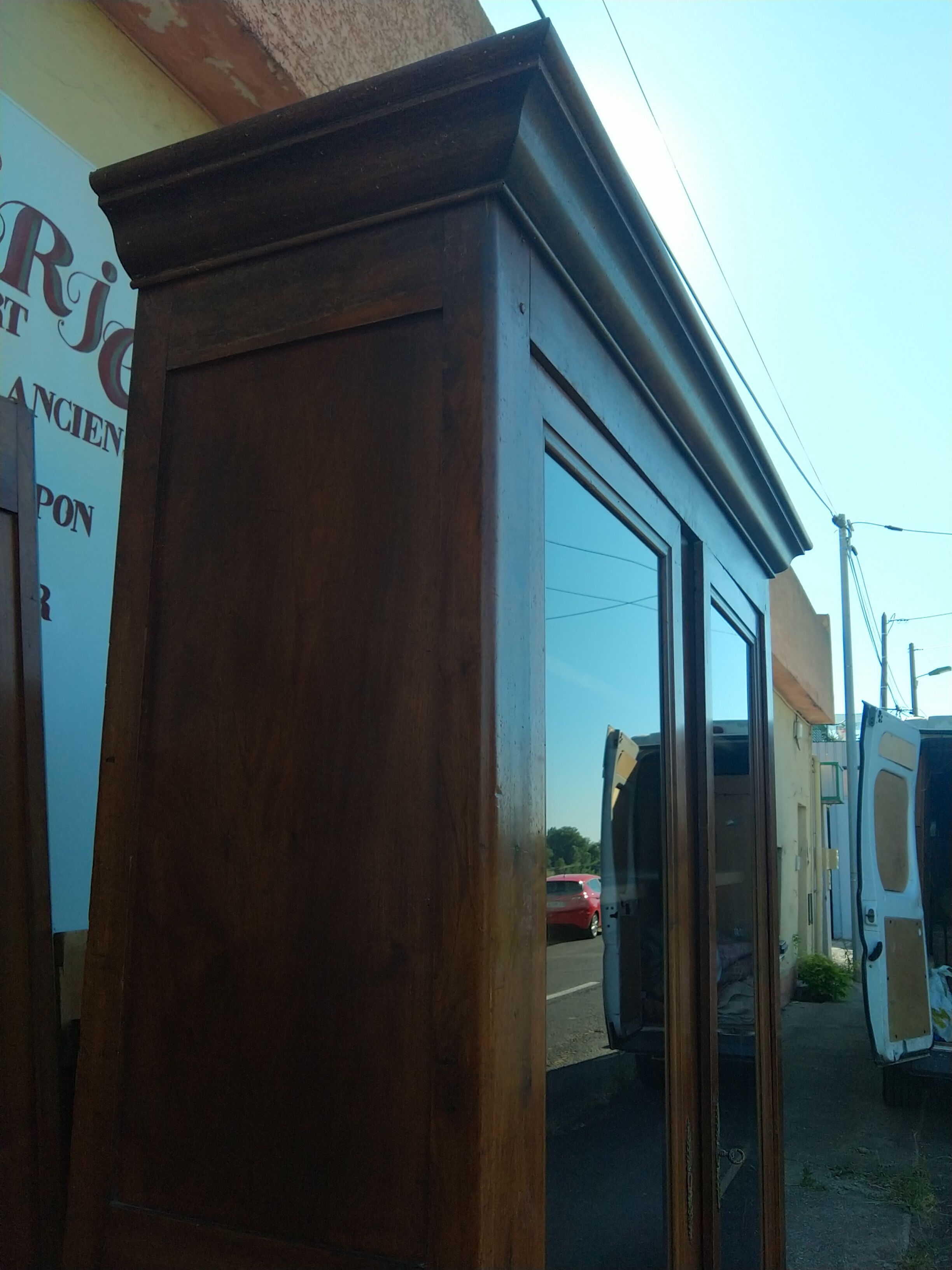 Louis Philippe walnut bookcase