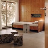 Sottsass object 106 wood veneer side table