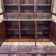 English two-piece mahogany bookcase, made in the 1970s