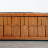 Art Deco 2.5-Seater Leather Sofa