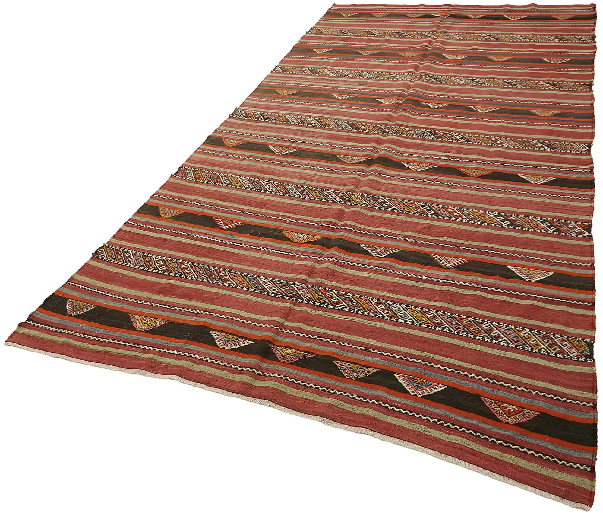 Turkish Handmade Vintage Anatolian Kilim 167 cm x 292 cm