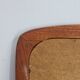1960s Danish solid teak mirror by Johansens Spejle Kobenhavn