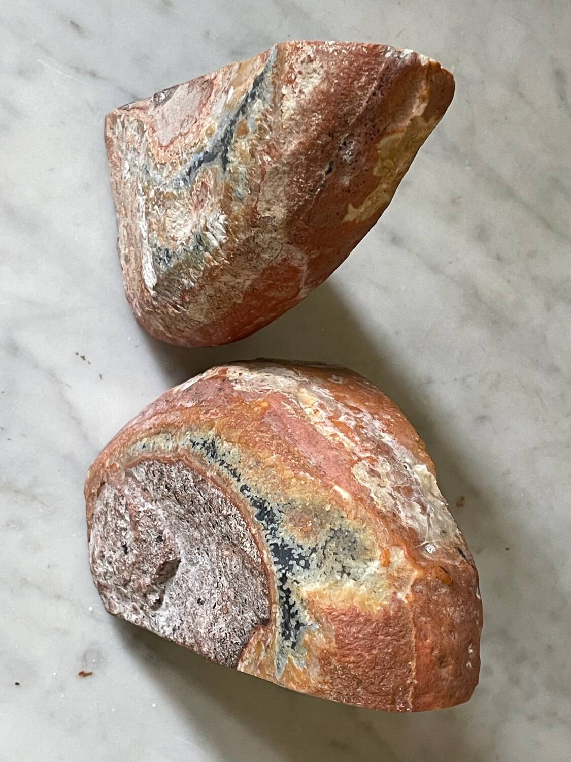 paire de serre-livres Géode d’agate