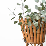 Bamboo/rattan plant holder