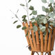Porte-plante bambou rotin