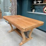 Art Deco extendable oak table (renovated)