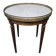 Louis XVI style bouillotte table, marble top.