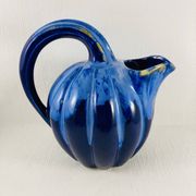 Pichet melon 1,2l grès flammé bleu cobalt alpho 199 - saint-uze vintag