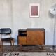 Meuble tv enfilade vintage pieds compas