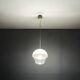 70s space age ufo lamp – vintage dual-color acrylic pendant light made in italy