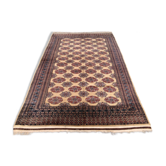 Fine Vintage Pakistani Rug, 290x190 cm Turkoman Bokhara Large, Shabby