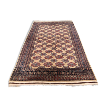 Fine Vintage Pakistani Rug, 290x190 cm Turkoman Bokhara Large, Shabby