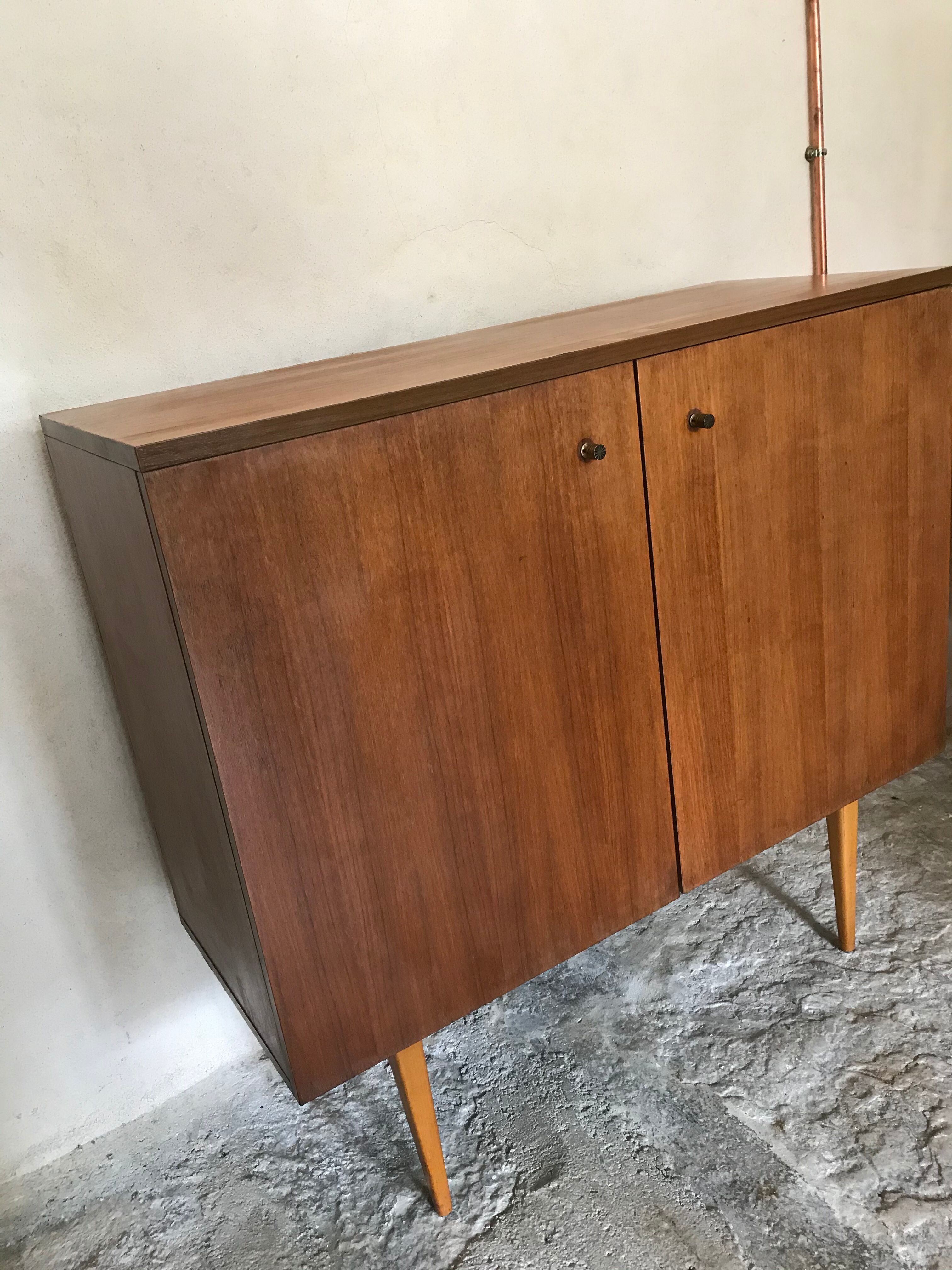 Two-door vintage free-standing buffet
