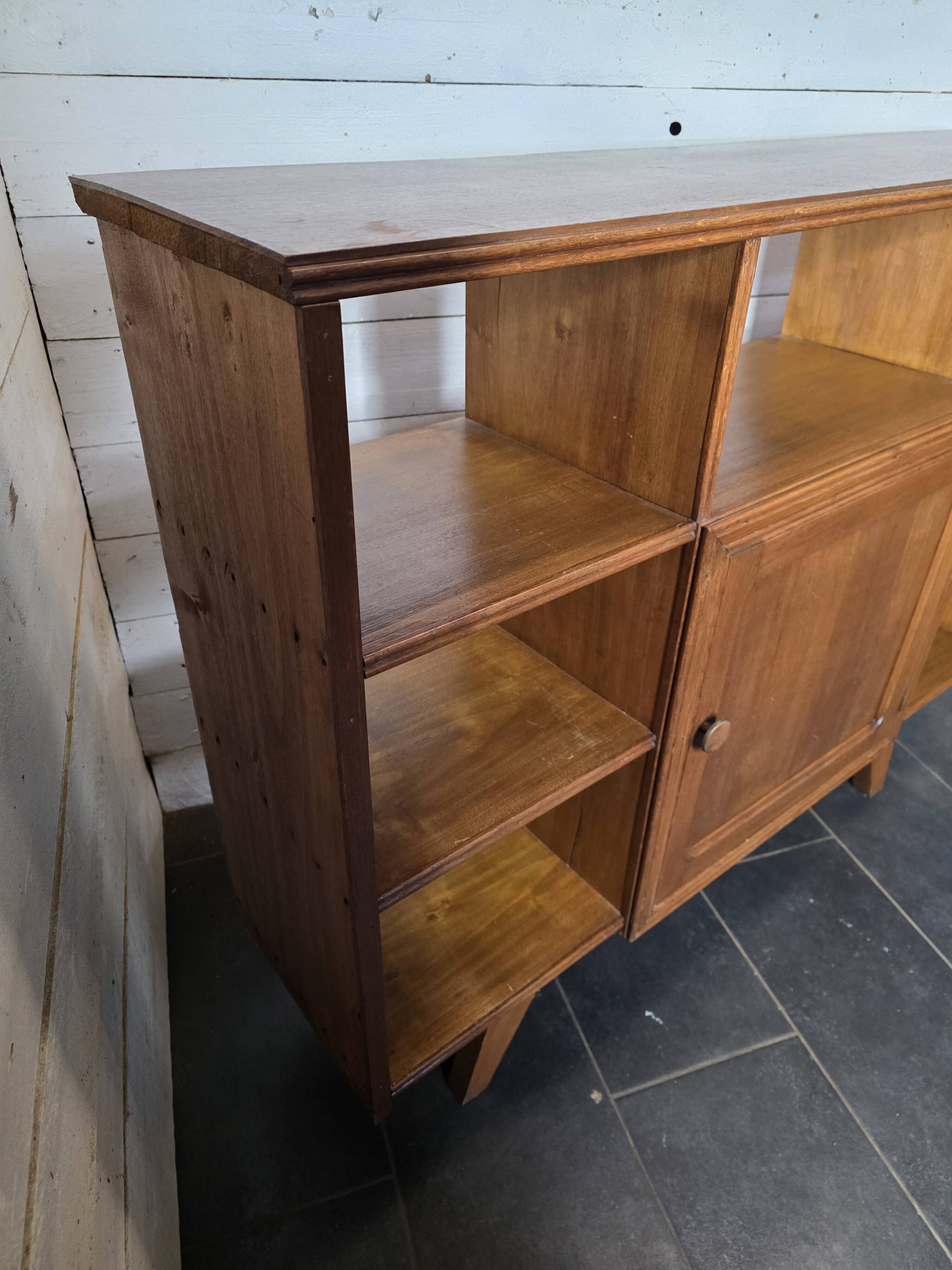 Vintage 60s bookcase sideboard