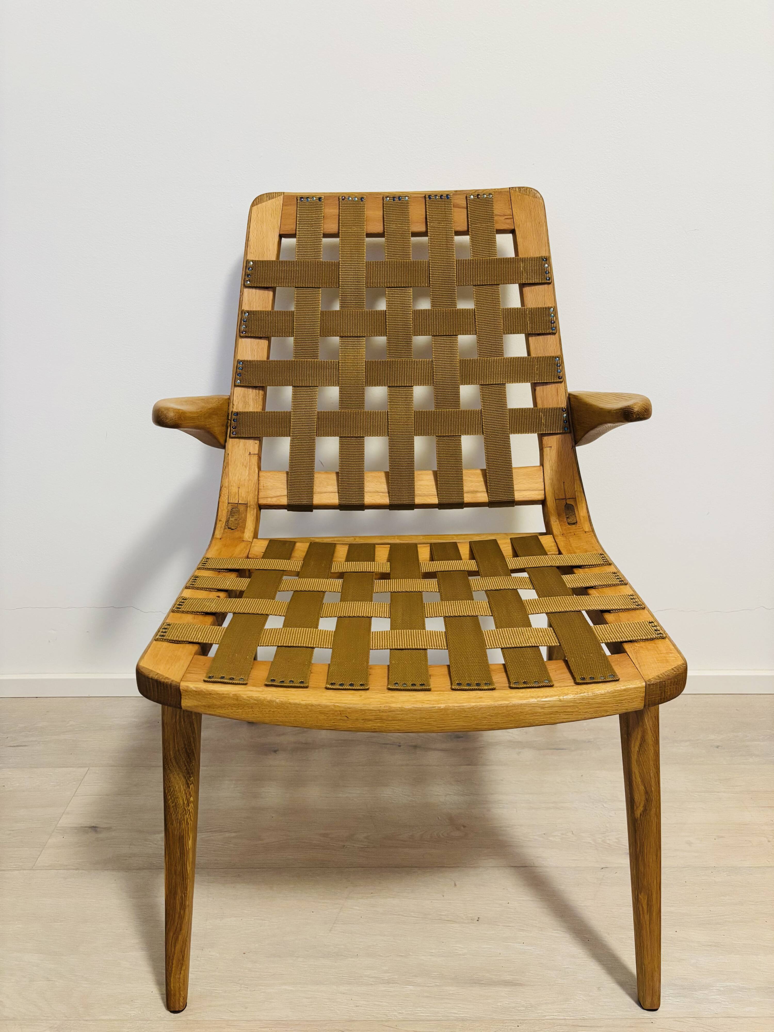 Vintage Lounge Armchair by Jan Vaněk, Czechoslovakia 1960’s