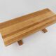 Rustic mid-century French dining table in oak from the 1950s