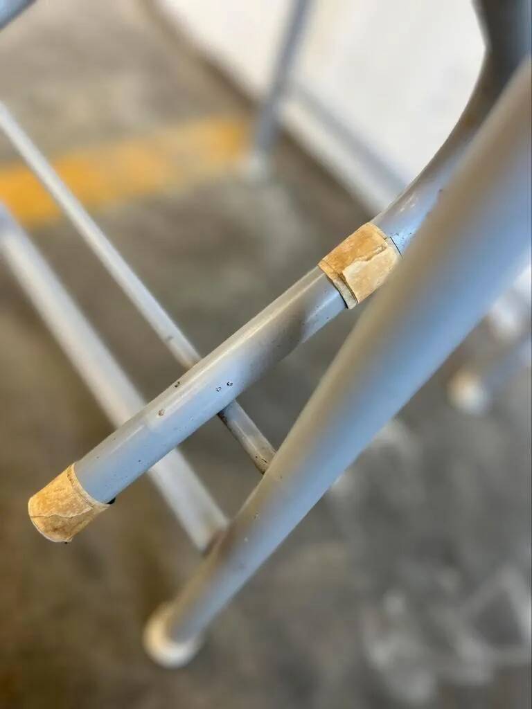 Vintage folding stool / kitchen step / mini ladder