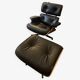 Lounge chair and ottoman by Charles Eames