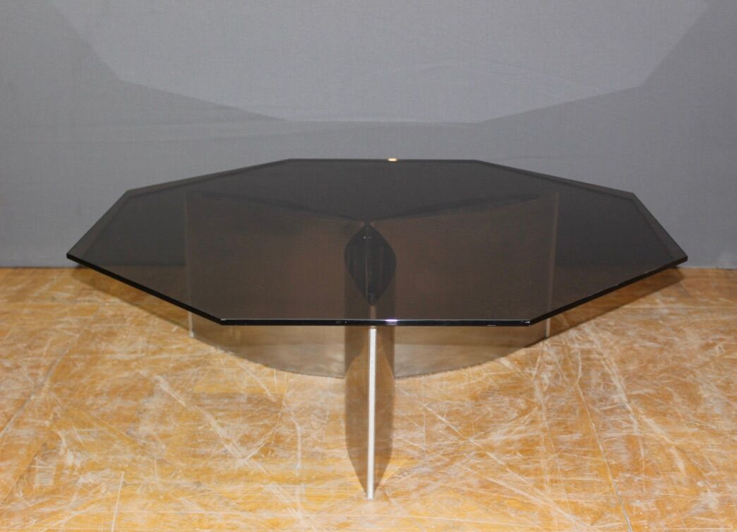 Coffee Table Rosette By Kim Moltzer And Jean Paul Barray Circa 1965