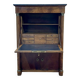 Empire period secretary in walnut, oak and black marble top