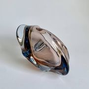 Ashtray Skrdlovice Art Glass, Czech 1960s