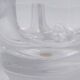 Vide-poches en cristal daum france en verre clair et givré - vers 1980