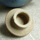 Vernified and flamed sandstone teapot, and its milk pot