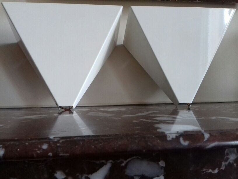 Lot of 2 ivory white appliques