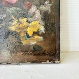 Old painting oil on canvas still life