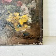 Old painting oil on canvas still life