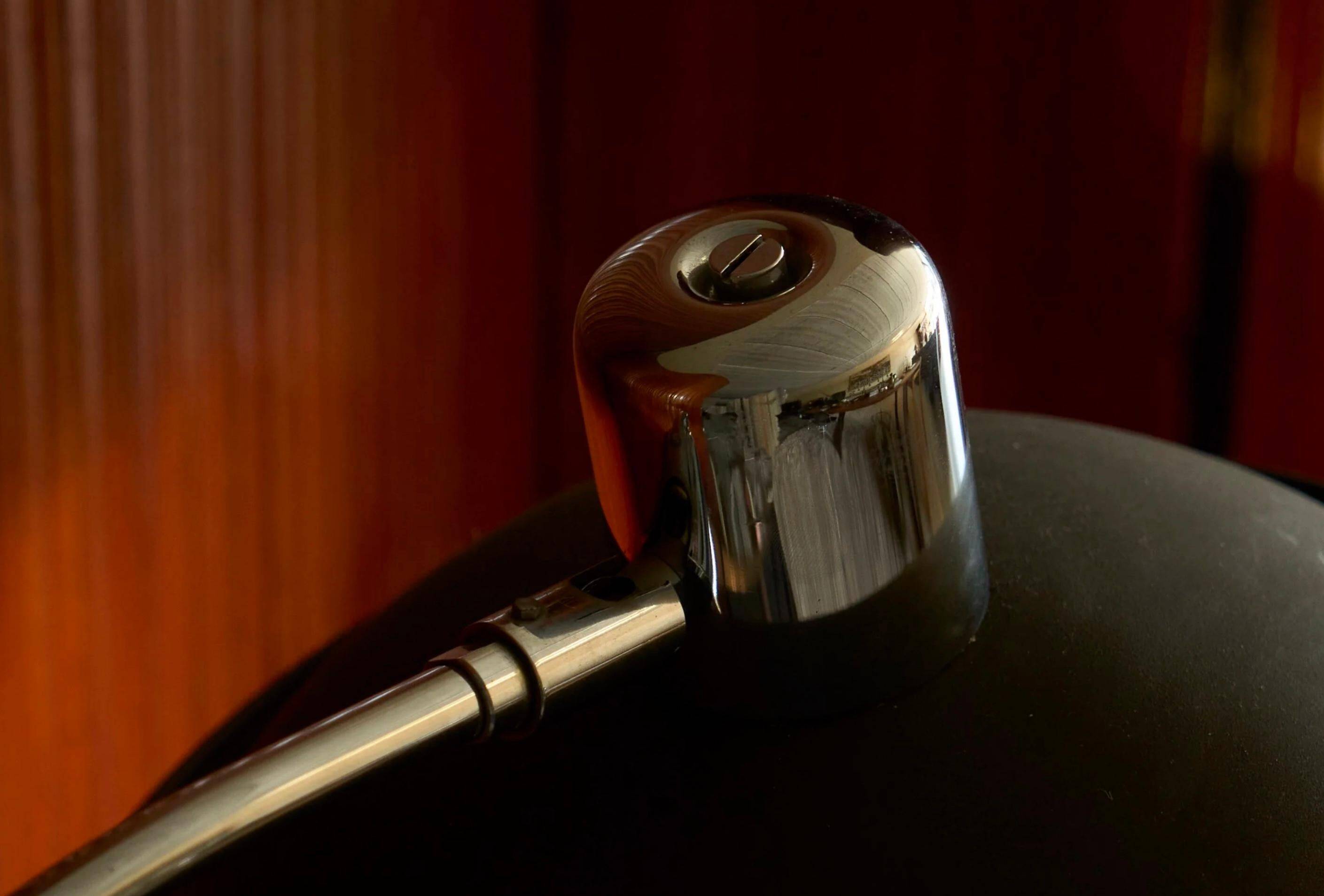 1960s adjustable chrome Mid Century table lamp