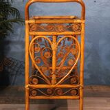 Rattan serving table 1970